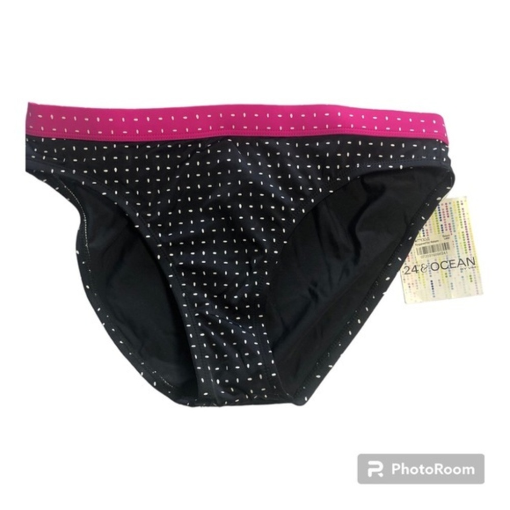 24TH & OCEAN printed banded hipster bikini bottom Price Firm